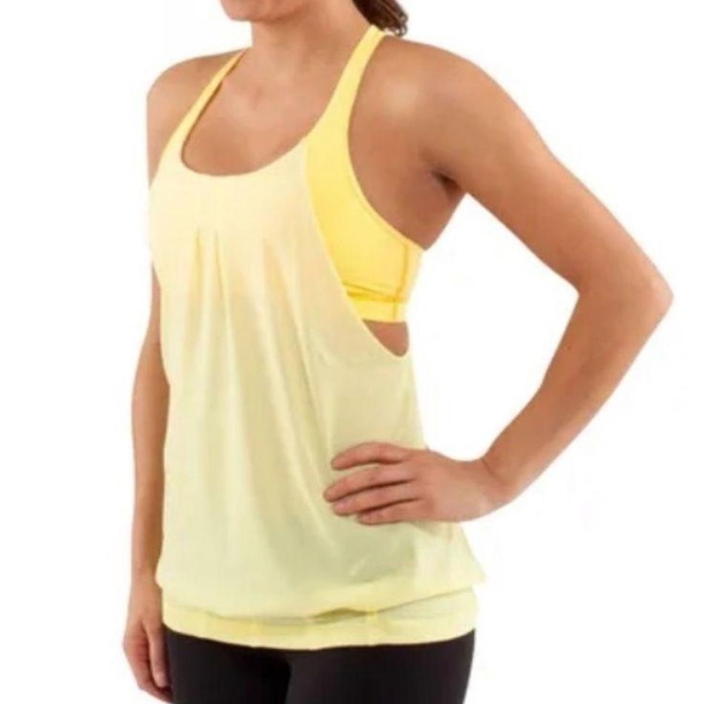 lululemon athletica Yellow Tank Top
